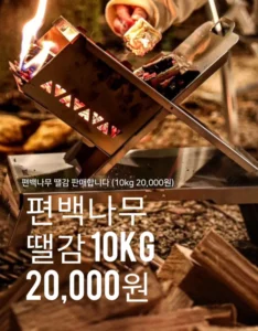 편백 향기 가득한 겨울을 준비하세요! – 편백나무 땔감 판매합니다.