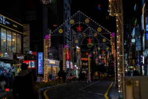 울산 남구의 밤을 밝히는 화려한 빛의 향연: 삼산디자인거리 야간 경관 조명 행사 방문기