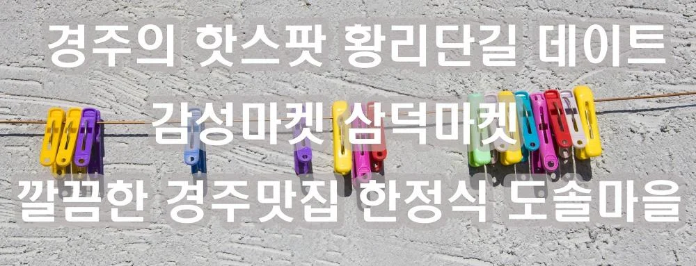 경주의 핫스팟 황리단길 경주감성잡화점 삼덕마켓 황리단길 맛집 도솔마을 깔끔한 한정식이 꿀맛 1.webp