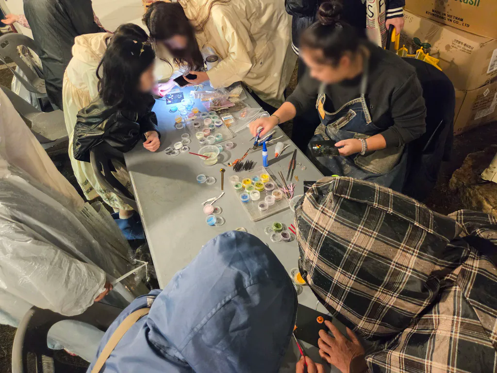 울산동헌 국가유산야행 칠보공예 체험 부스