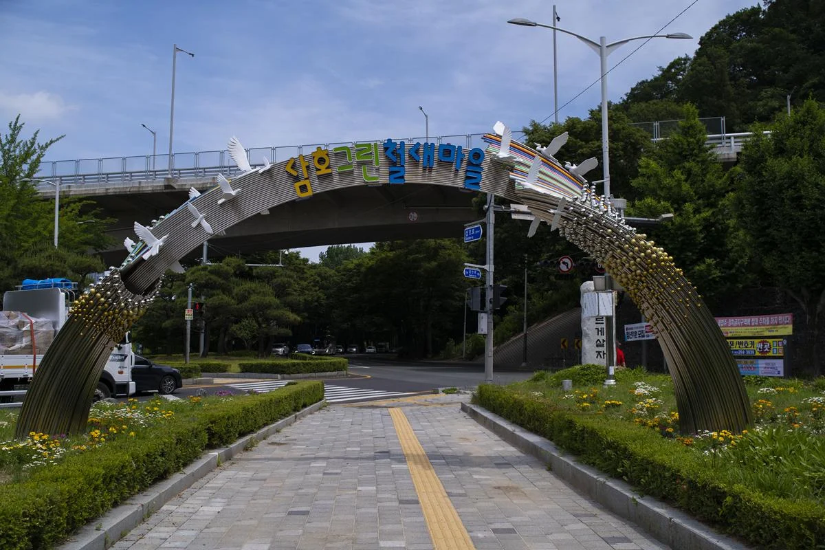 도심속에서 새들과 공존하는 '삼호그린철새마을'