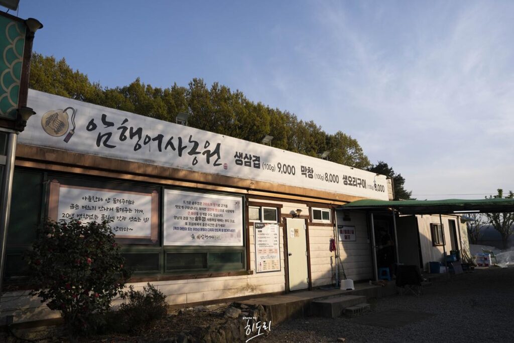 경주맛집 - 야외에서 솥뚜껑 바베큐 고깃집 '암행어사농원' 분위기에 취하지만 맛은 soso 사진 13