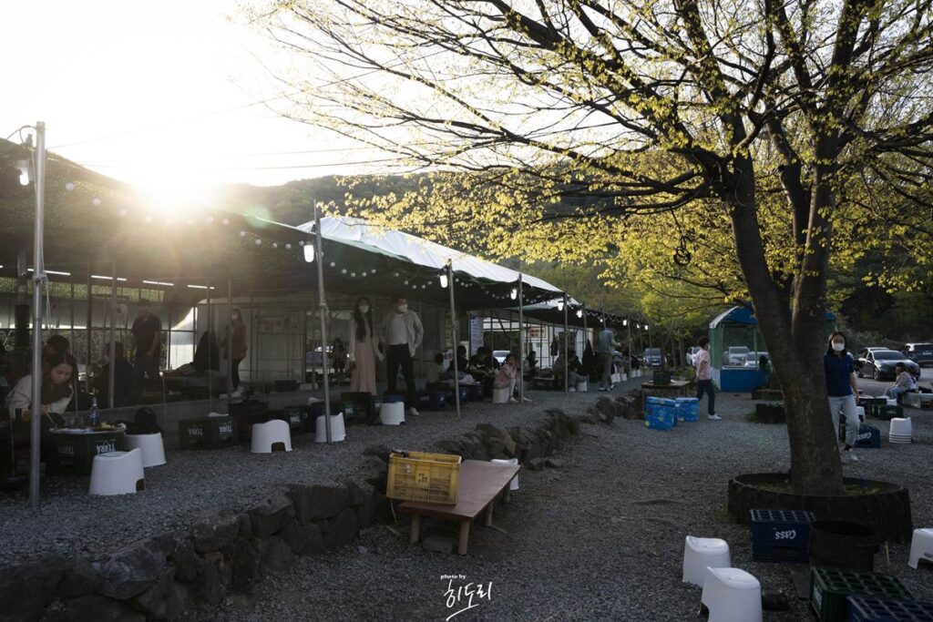 경주맛집 - 야외에서 솥뚜껑 바베큐 고깃집 '암행어사농원' 분위기에 취하지만 맛은 soso 사진 16